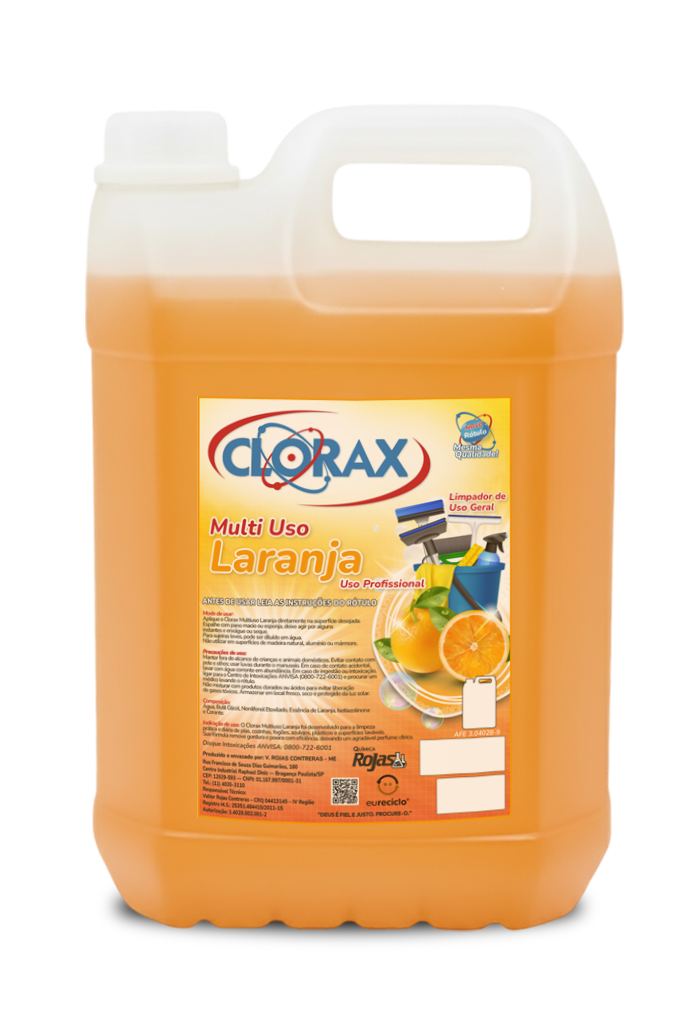 Garrafa de 5L do produto Multiuso Laranja
